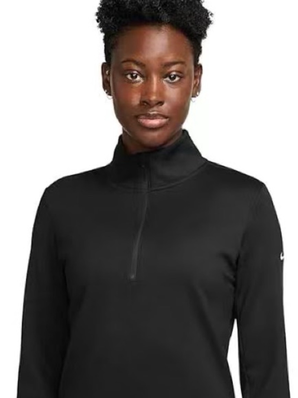 Nike Golf Therma-FIT Women's Half-Zip Pullover in solid black